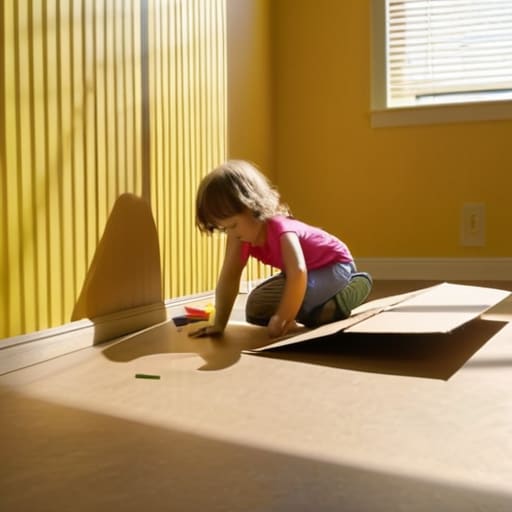 Kids playing in The Cardboard Box Kingdom.