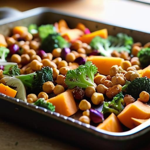 The One-Pan Roasted Veggie & Chickpea Toss.