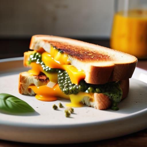 Elevated Adult Grilled Cheese on sourdough.