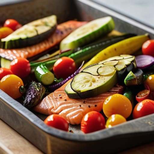 Easy Sheet Pan Everything meal preparation.