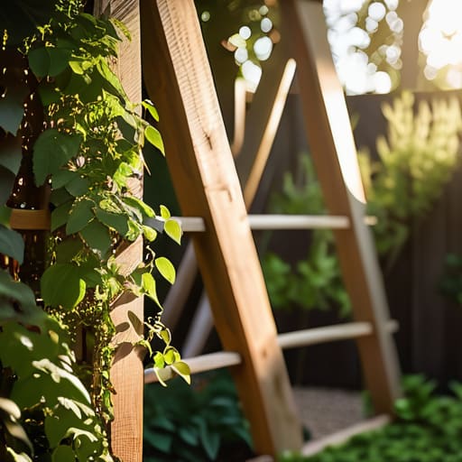 Simple Wooden Trellis Design Ideas for Messy Gardens
