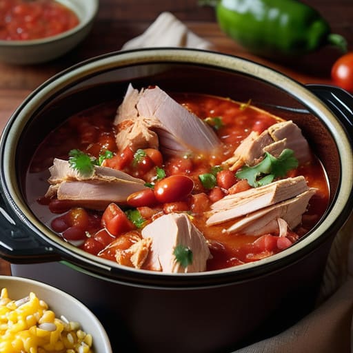 Slow cooker Zero-Effort Salsa Chicken recipe.