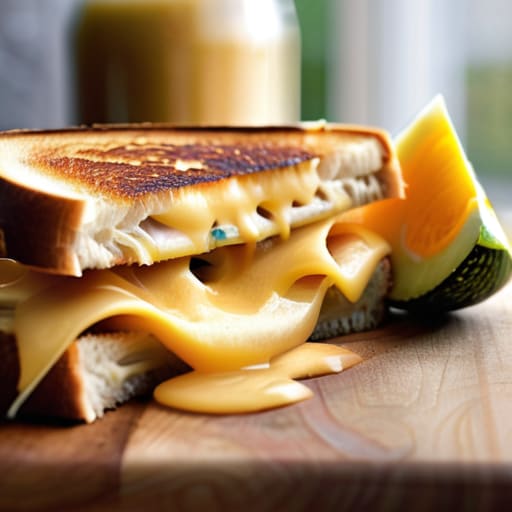 Sourdough Elevated Adult Grilled Cheese sandwich.