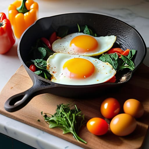 Making The "One-Pan" Egg Scramble.