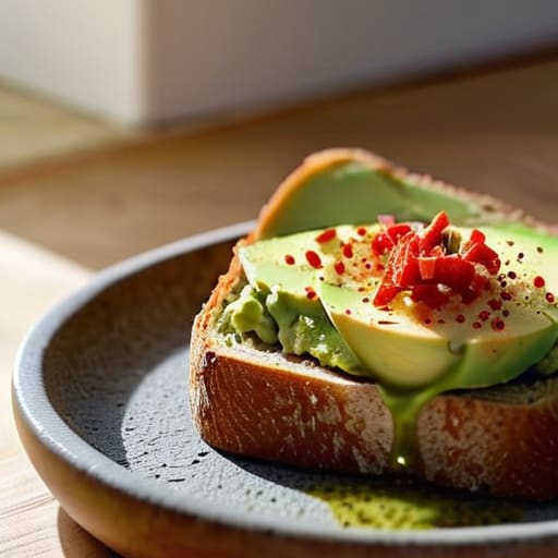 The Savory Avocado Toast Upgrade on sourdough.
