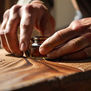 How to fix scratched wood furniture.