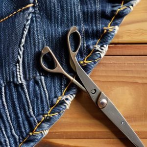 How to patch jeans for seamless repair.