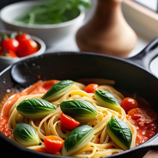 Creamy one-pot The "Everything" Pasta.