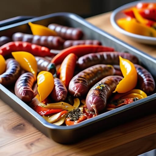 Sheet Pan Sausage and Peppers recipe.