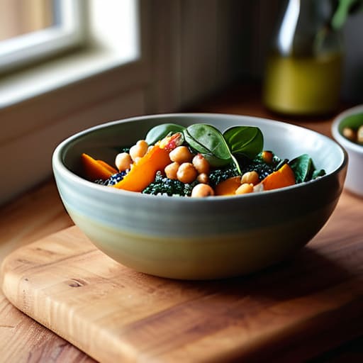 The "Everything" Grain Bowl with quinoa.