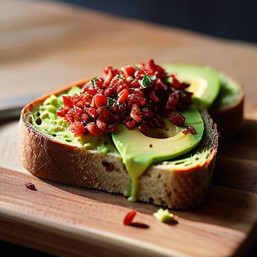 Sourdough bread with Upgraded Avocado Toast.