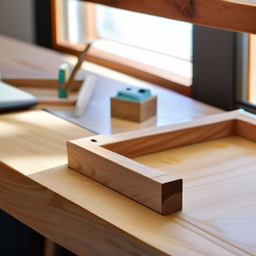A simple desk organizer made of wood.